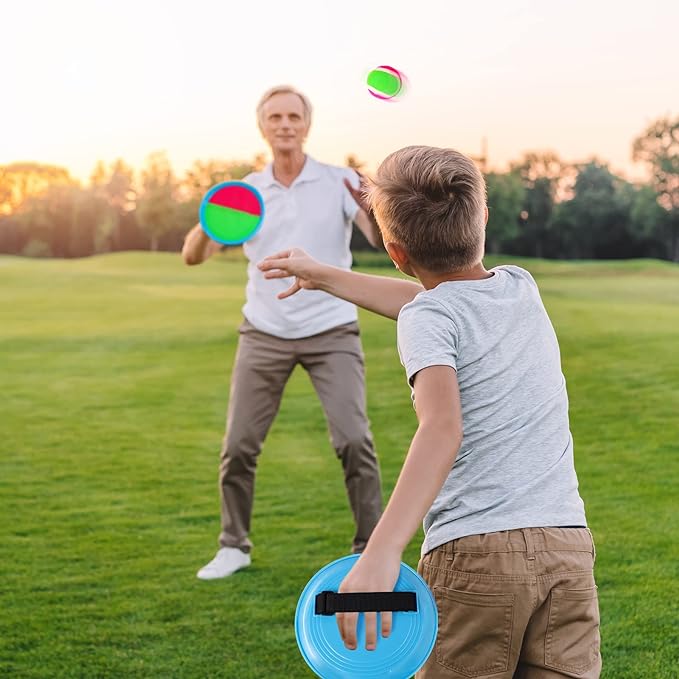 Set van 8 Vangspel met 4 Ballen - Buitenspeelgoed Activiteit voor Kindren vanaf 6 jaar