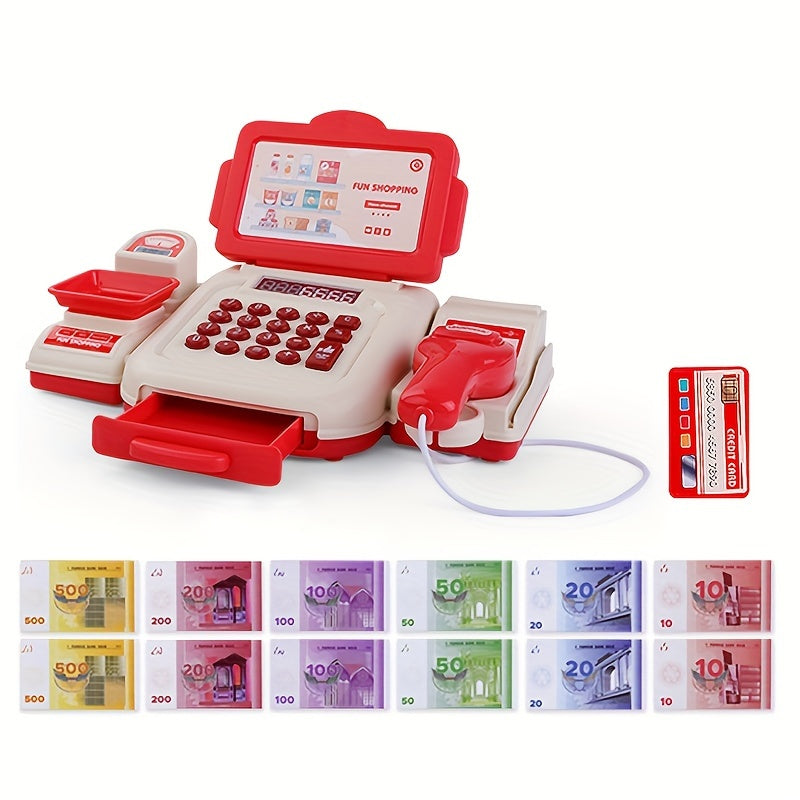 Kinder Kassa Speelset met Realistische Scanner en Pinautomaat | Educatief Rollenspel Winkelen voor Jongens en Meisjes | Perfect Cadeau