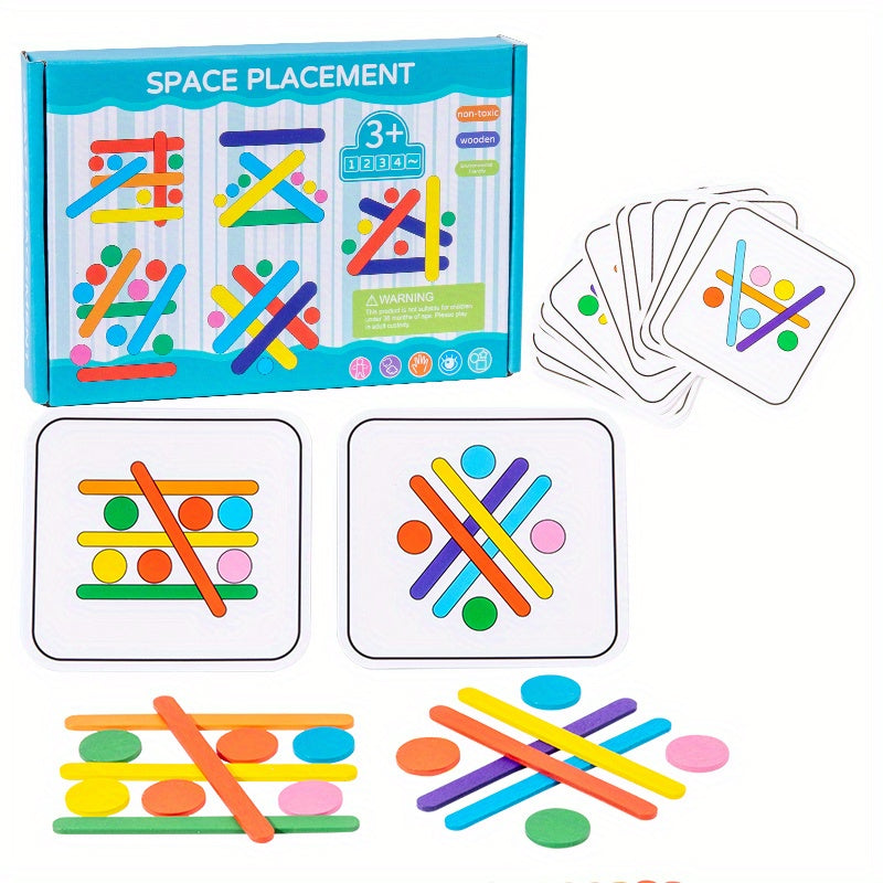 Popsicle Puzzel Spel | Educatief Houten Rekenspeelgoed | Matchstick Breinbrekers voor Peuters | Perfect Kerst- & Halloween Cadeau!