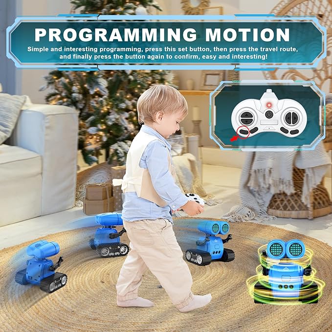 iRobot Pro l Robot Blauw met Gebaarherkenning, Armen, Programmeerbeweging, Dansbewegingen, Muziek l Volwassenen & Kinderen