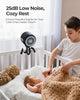 StrollPro V2 l Draagbare Wandelwagen Ventilator met Flexibel Statief Baby's