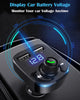 Autozender 5.0 Bluetooth, Snellader l Draadloze Bluetooth FM-zender Radio l Mp3 Speler