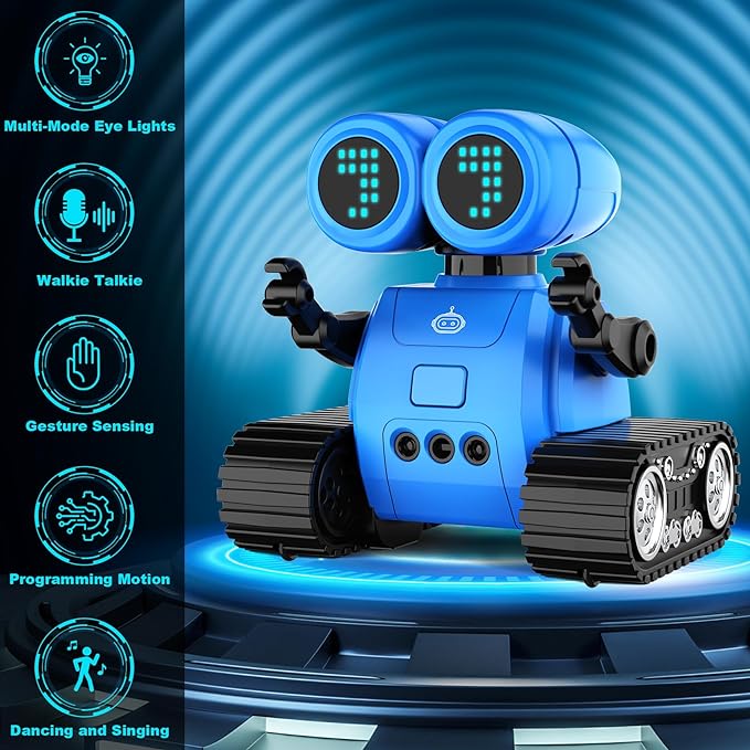 iRobot Pro l Robot Blauw met Gebaarherkenning, Armen, Programmeerbeweging, Dansbewegingen, Muziek l Volwassenen & Kinderen