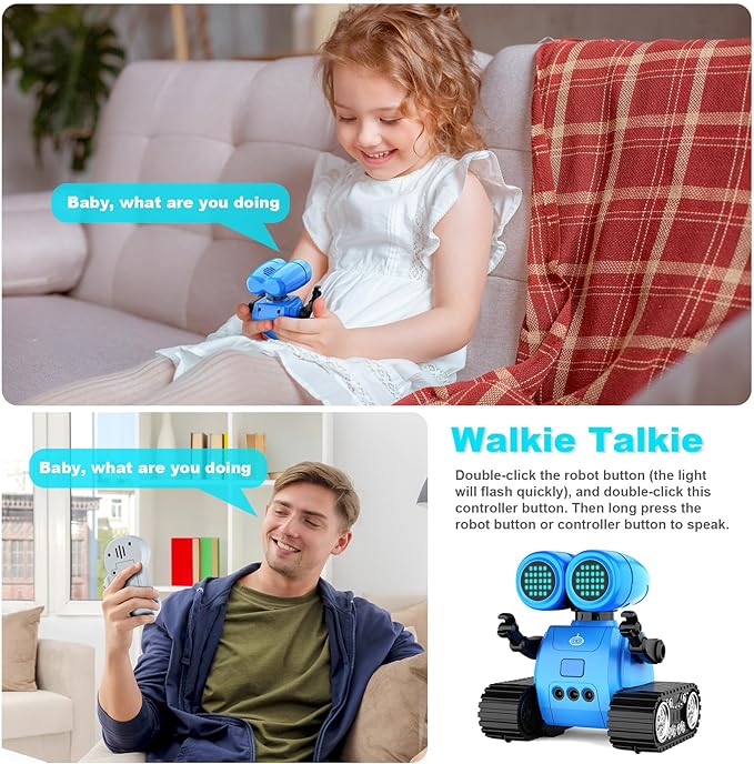 iRobot Pro l Robot Blauw met Gebaarherkenning, Armen, Programmeerbeweging, Dansbewegingen, Muziek l Volwassenen & Kinderen