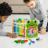 Houten Montessori Hamerslag Speelgoed met Xylofoon, Specht, Wortel Oogst Spel, Educatieve Peuter Activiteiten Cadeau voor Leeftijd 1-4