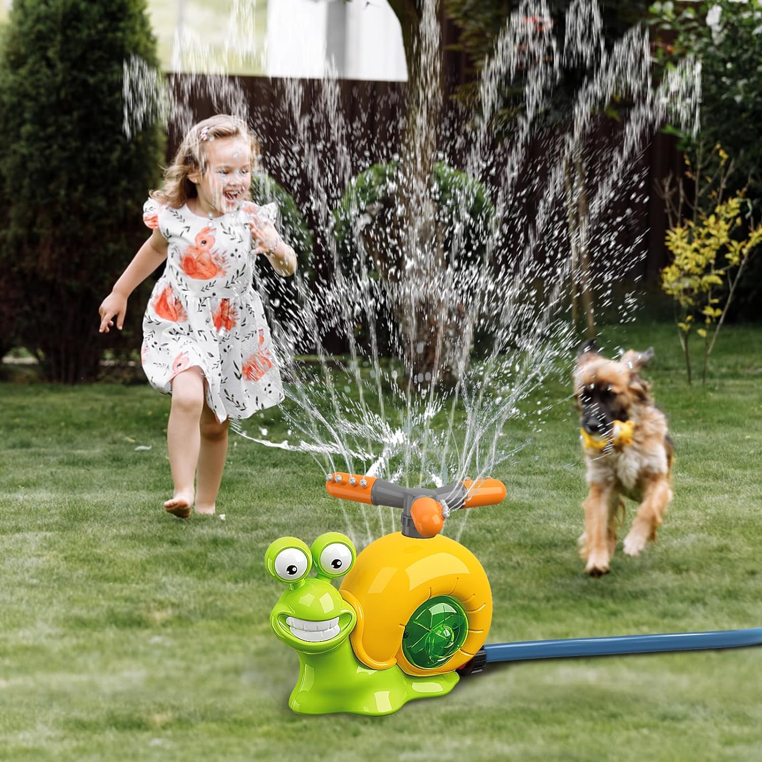 Watersproeier Slak voor Kleuters Bruin l Buitenpret l Buitenspeelgoed