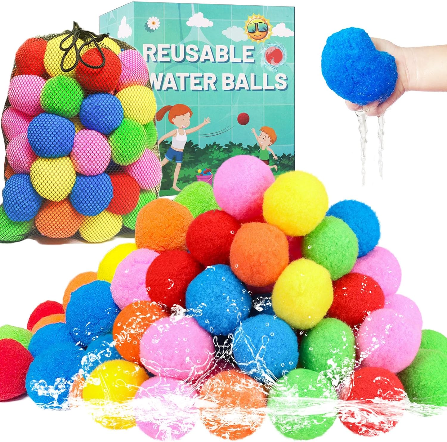 SoakedBalls l Herbruikbare waterballen 30 stuks - Buitenspeelgoed vanaf 4 Jaar