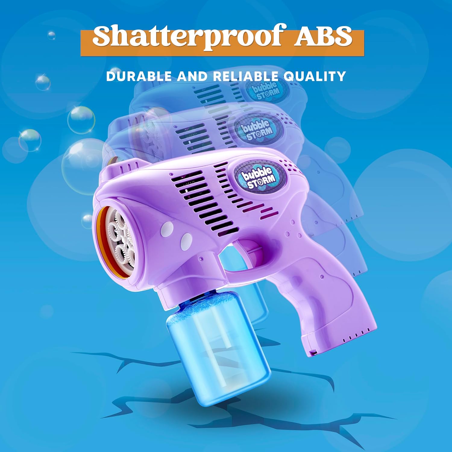 Kinder Bubbelpistool, navuloplossing, Bubbelpistolen Kinderen 4-8, Bubbel Machine Pistool voor Peuters 1-3, Bubbelpistool Blaster Speelgoed Buiten