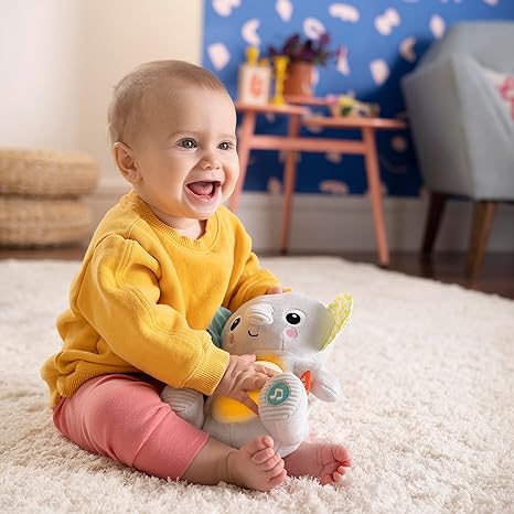 Baby Olifant Knuffeldier Met Muziek en Gekleurde Lampen