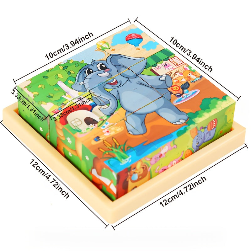 6 Zee Wereld Legpuzzels | Montessori Speelgoed voor Intelligentieontwikkeling en Educatieve Activiteiten voor Kinderen en Peuters