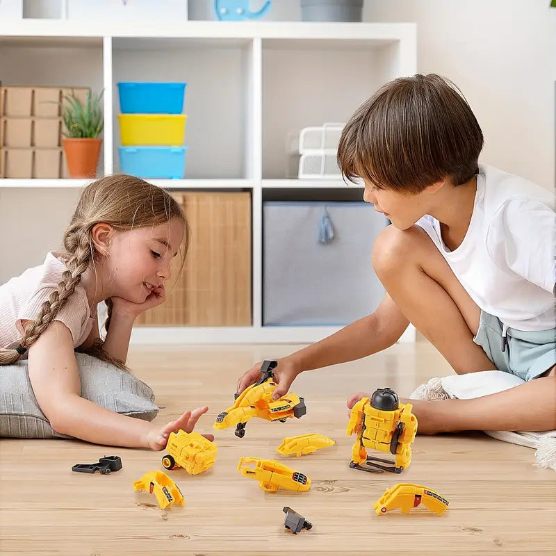 6 in 1 Solar Robot Geel - Bouwspeelgoed Set l Jongens en Meisjes  8 tot 15 Jaar