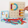 Montessori Creatief Pegboard Puzzel voor Kinderen