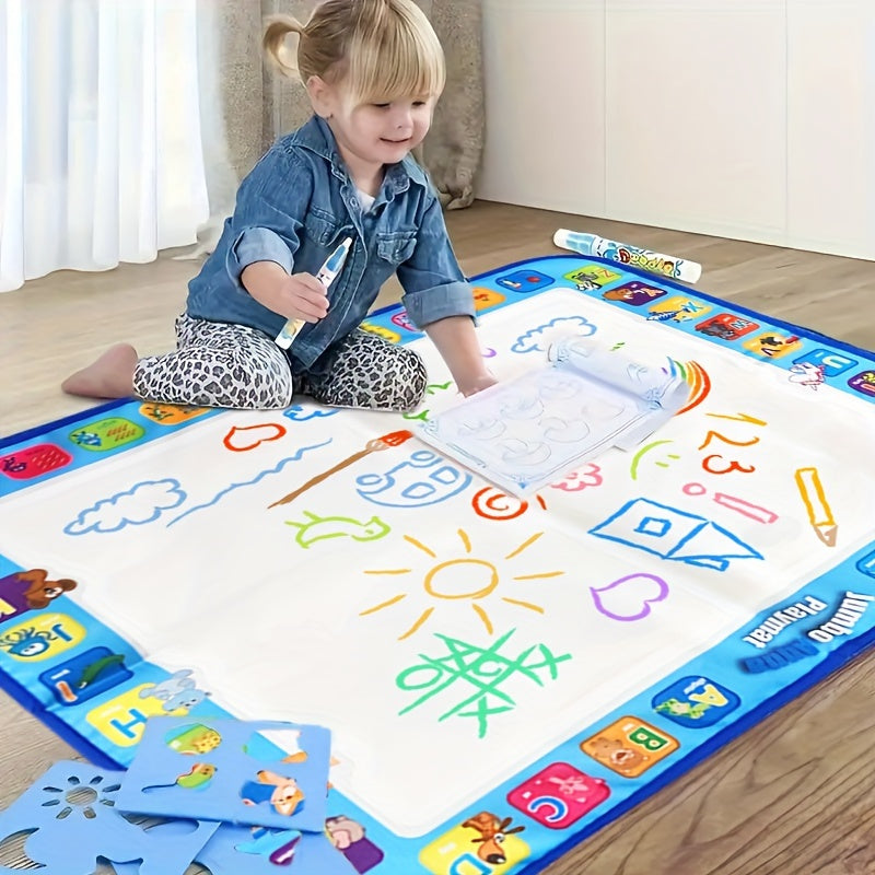 Oversized Graffiti Water Canvas – Herbruikbare Schildermat voor Kinderen, Creatieve Ouder-Kind Kunst & Leren | Perfect Kerstcadeau