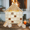 Houten LED Kerst Aftelkalender voor Thuis & Buiten Gebruik