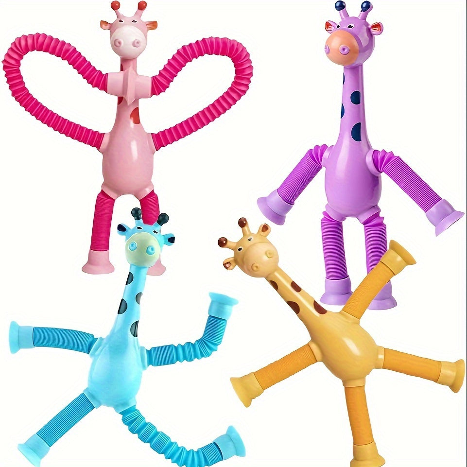 Cartoon Zuignap Giraffe Speelgoed | Educatief & Stressverlagend | Perfect Cadeau voor Kerst, Thanksgiving & Nieuwjaar!