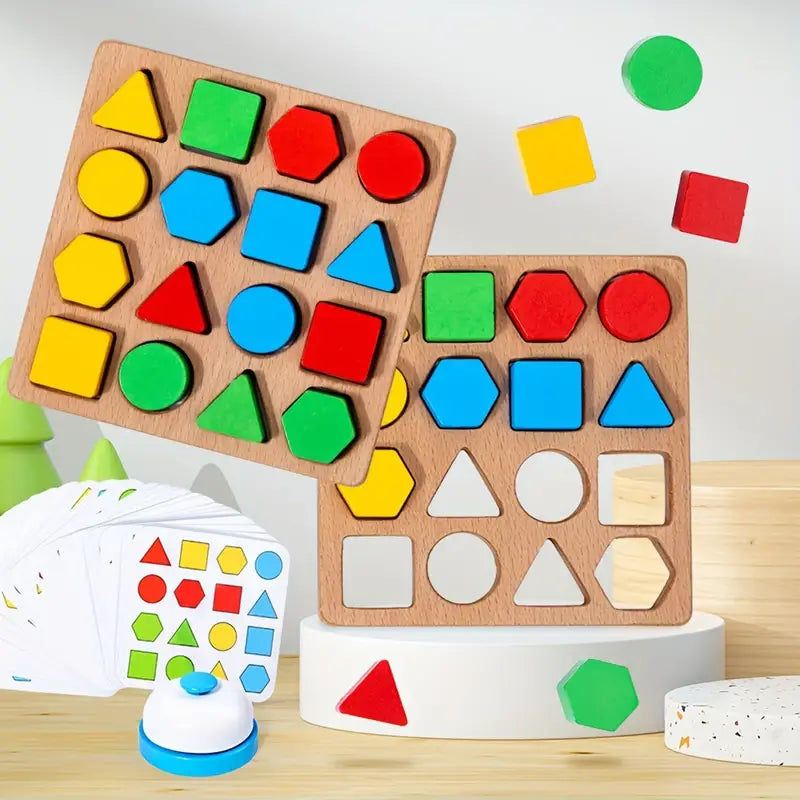 Montessori Vorm Passen Board Puzzel l Educatief Speelgoed 4+ Jaar