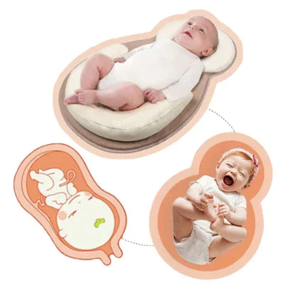 SleepBaby+ l Draagbaar Baby bed l Anti-Vlakke Hoofd