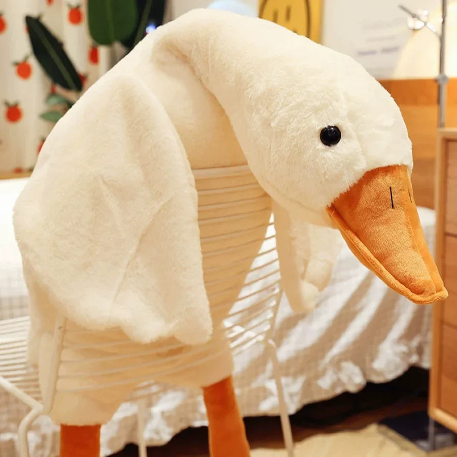 Gans Pluche Knuffeldier | Schattige Eend Knuffel Kussen voor Kamer Decoratie