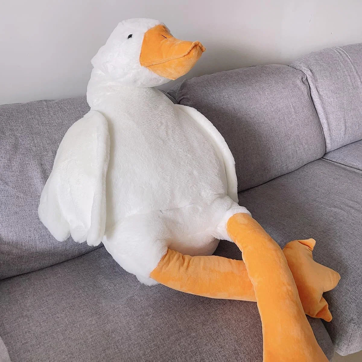 Gans Pluche Knuffeldier | Schattige Eend Knuffel Kussen voor Kamer Decoratie