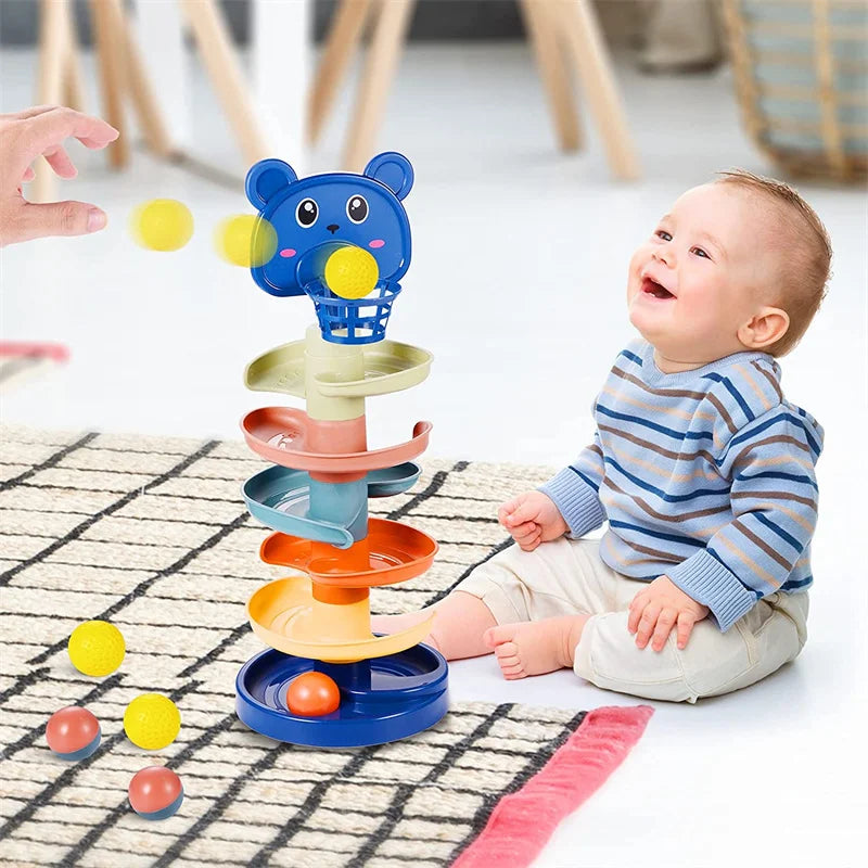 KiddieTower l  Rollende Bal Baby Speelgoed l Educatief & Montessori