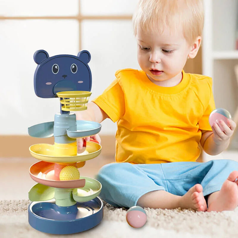 KiddieTower l  Rollende Bal Baby Speelgoed l Educatief & Montessori