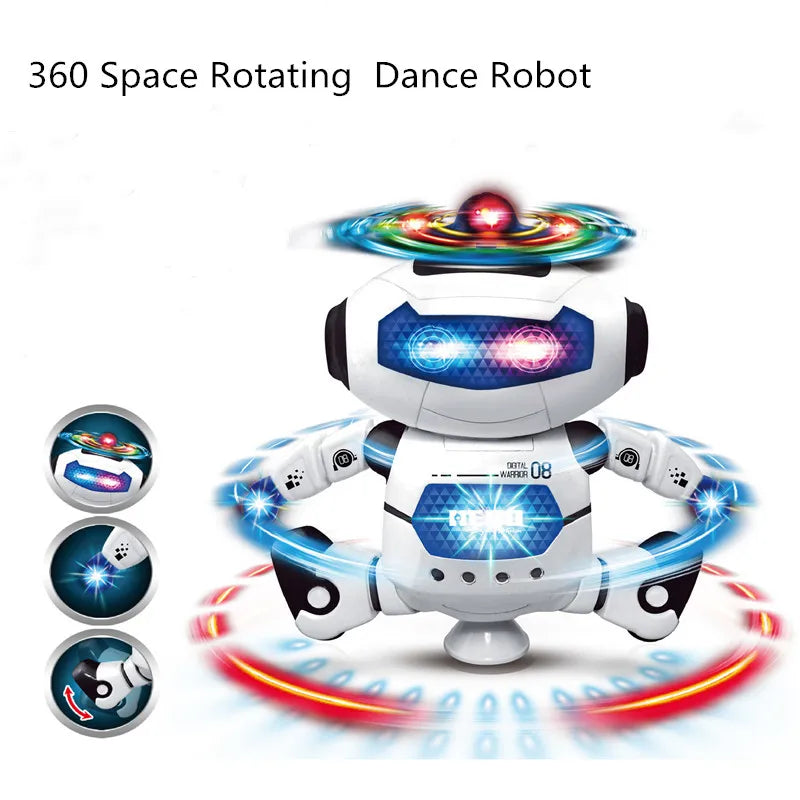 Robot Roterend Dansspeelgoed Met Muziek LED Verlichting