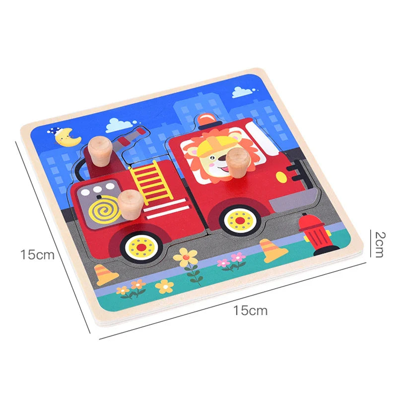 WoodGame l Montessori Baby Puzzels Houten l Kinderen 1, 2, 3+ Jaar