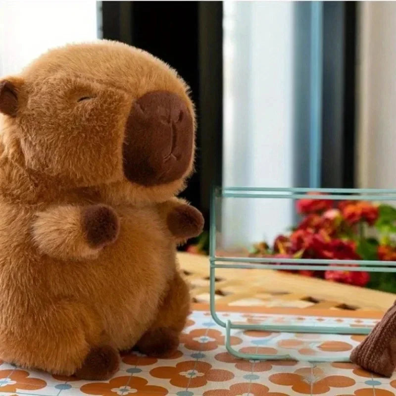 23 cm Capybara Knuffelpop | Fluffy Dierenknuffel Schattige Pluche Knuffel Voor Kinderen en Volwassenen