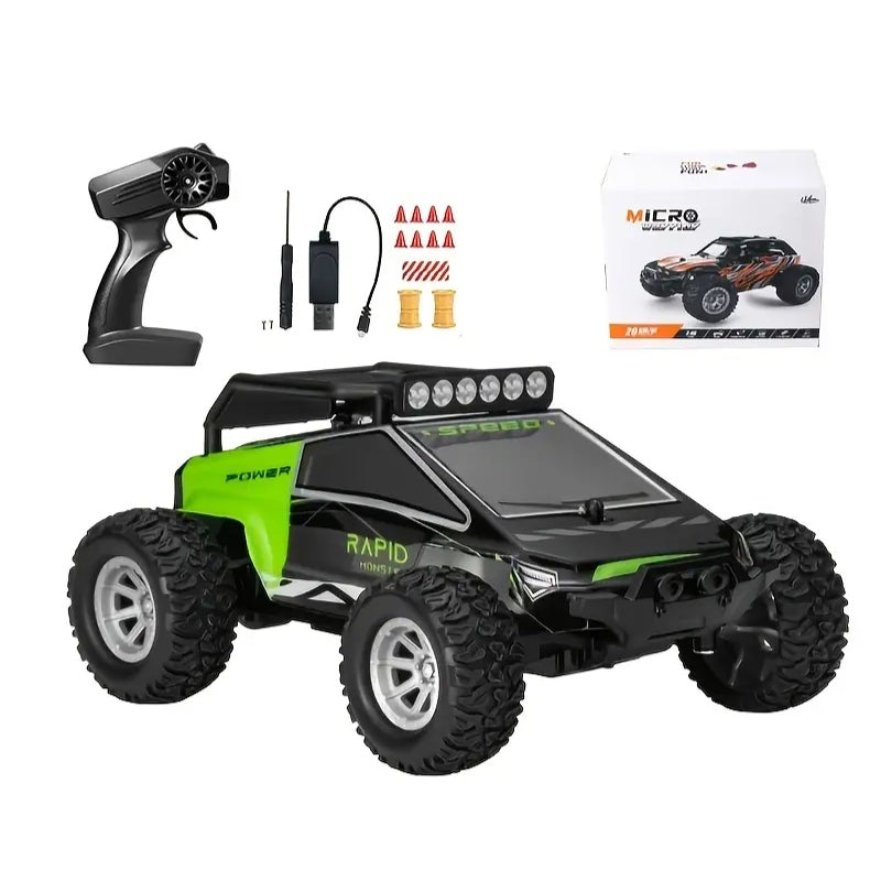 Off-Road Bestuurbare Auto met Lampen 2.4Ghz l tot 20KM/h l Buggy l Schaal RC 1:32