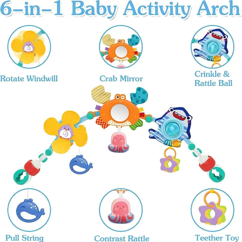 Wandelwagen Boog Speelgoed,  voor ontwikkeling van Gevoel - Reiswiegje & Bassinet Activiteitenspeelgoed