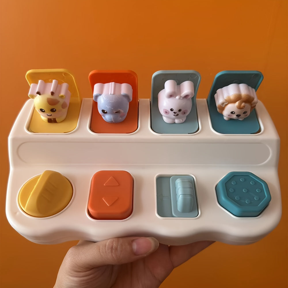 Pop-Up Dierenspeelgoed - Interactieve Leerbox voor Verbetering van Logica & Motoriek | Perfect Verjaardags- & Kerstcadeau voor Kinderen