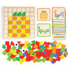 Montessori Houten Speelgoed Puzzel , Veelvormige 3D Mozaïek Puzzels Peuters