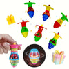 Glinsterende UFO Spinning Tops | Duurzame Gyroscopische Actie LED-verlichting voor kinderen