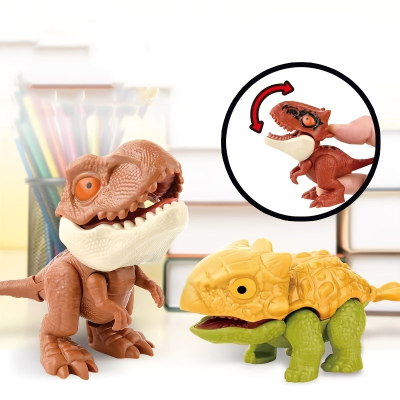 Bijtende Vinger Simulatie Dinosaurus Speelgoed | Jurassic Fun Pop Speelgoed Ornament Model Met Bewegende Gewrichten Cadeau