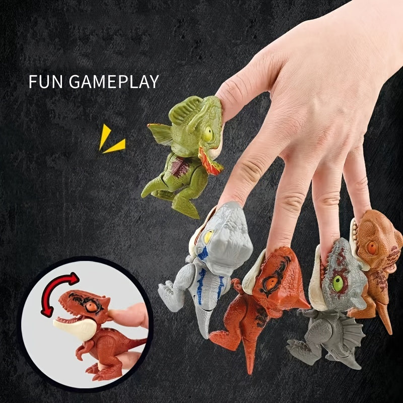 Bijtende Vinger Simulatie Dinosaurus Speelgoed | Jurassic Fun Pop Speelgoed Ornament Model Met Bewegende Gewrichten Cadeau