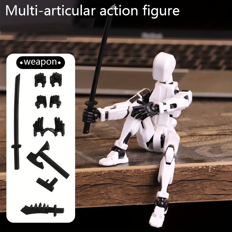 DIY 13-Joint 3D-Printed Actiefiguur | Bouwbare Verzamelfiguur voor Jong en Oud | Duurzaam PC-Materiaal, Meerdere Kleuren