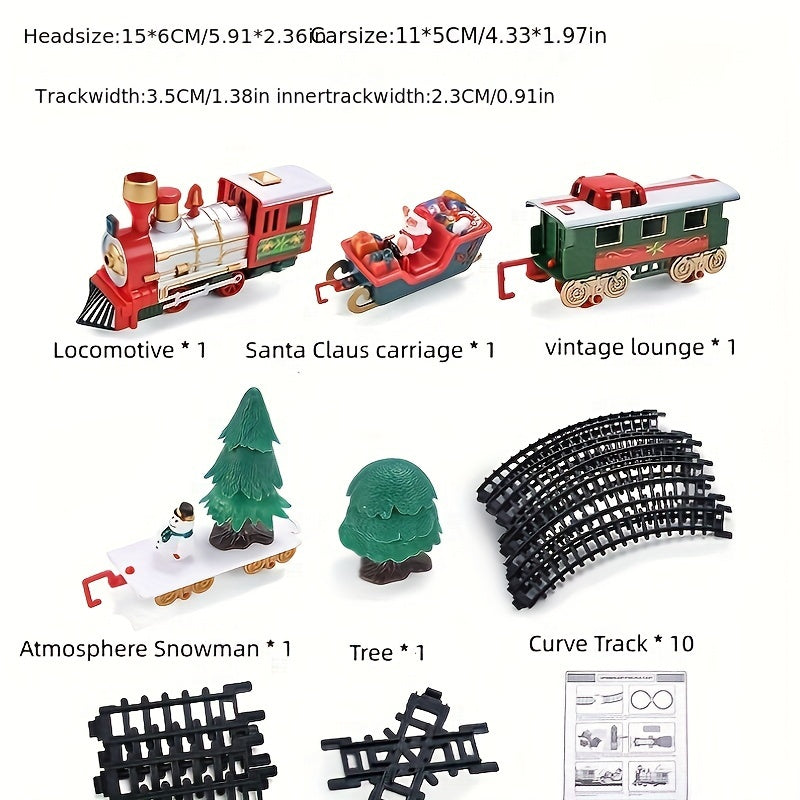 Deluxe Elektrische Kersttrein Speelgoed Set - Leuk & Educatief Model met Rails | Perfect Kerst- & Feestdagen Cadeau