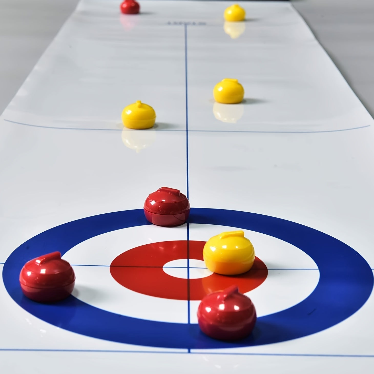 Tafel Curling Familie Bordspel | Shuffleboard Stenen Met 8 Rollers Spel Voor Kinderen En Volwassenen