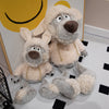 Knuffelige Wolf in Schaapskleren Pluche - Zachte Polyester Knuffel, Cartoon Decor, Perfect Cadeau voor Kinderen 0-3 Jaar