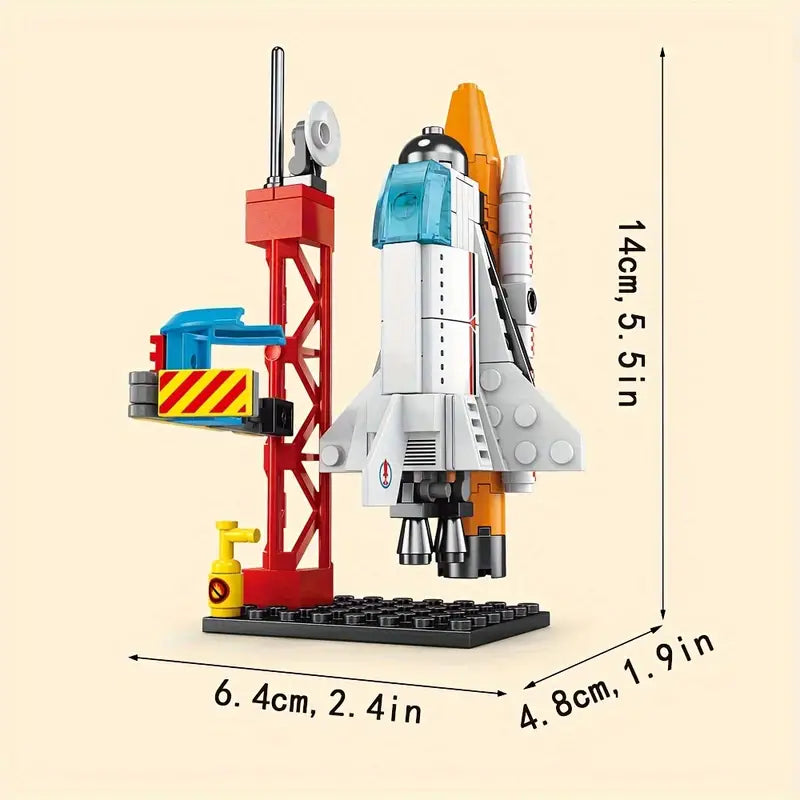 Ruimteschip Raket Bouwstenen Set l Educatief Speelgoed voor Kinderen