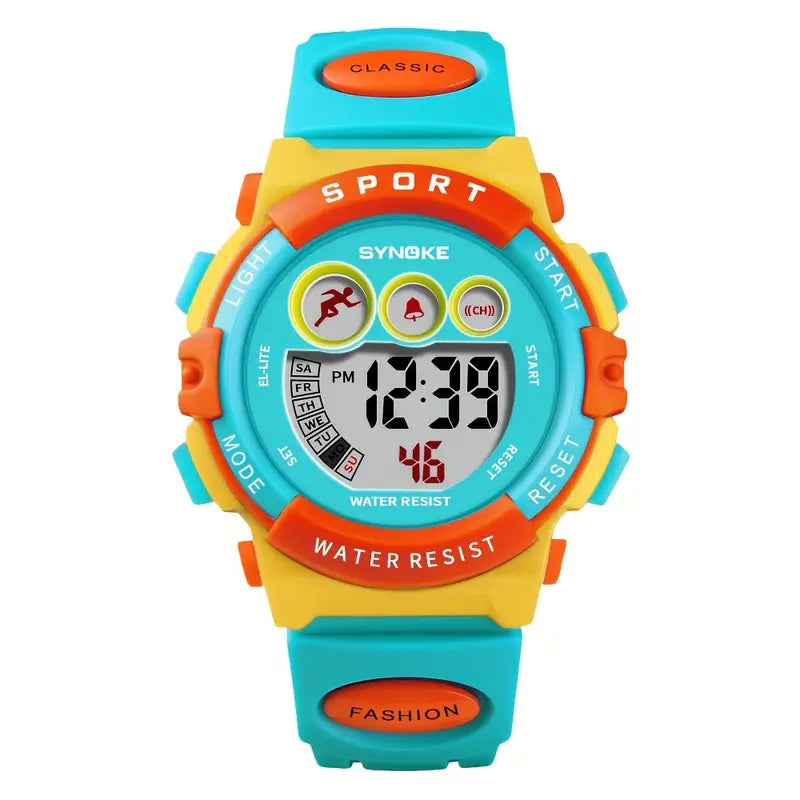 Waterdicht LED Digitaal Elektronisch Horloge | Multifunctioon Kinderen Sporthorloge