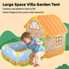 Kindertent Tuinvilla – Grote Opvouwbare Speeltent voor Jongens en Meisjes, Binnen & Buiten, Poppenhuis, Ballenbad | Perfect Kerst- & Halloween Cadeau