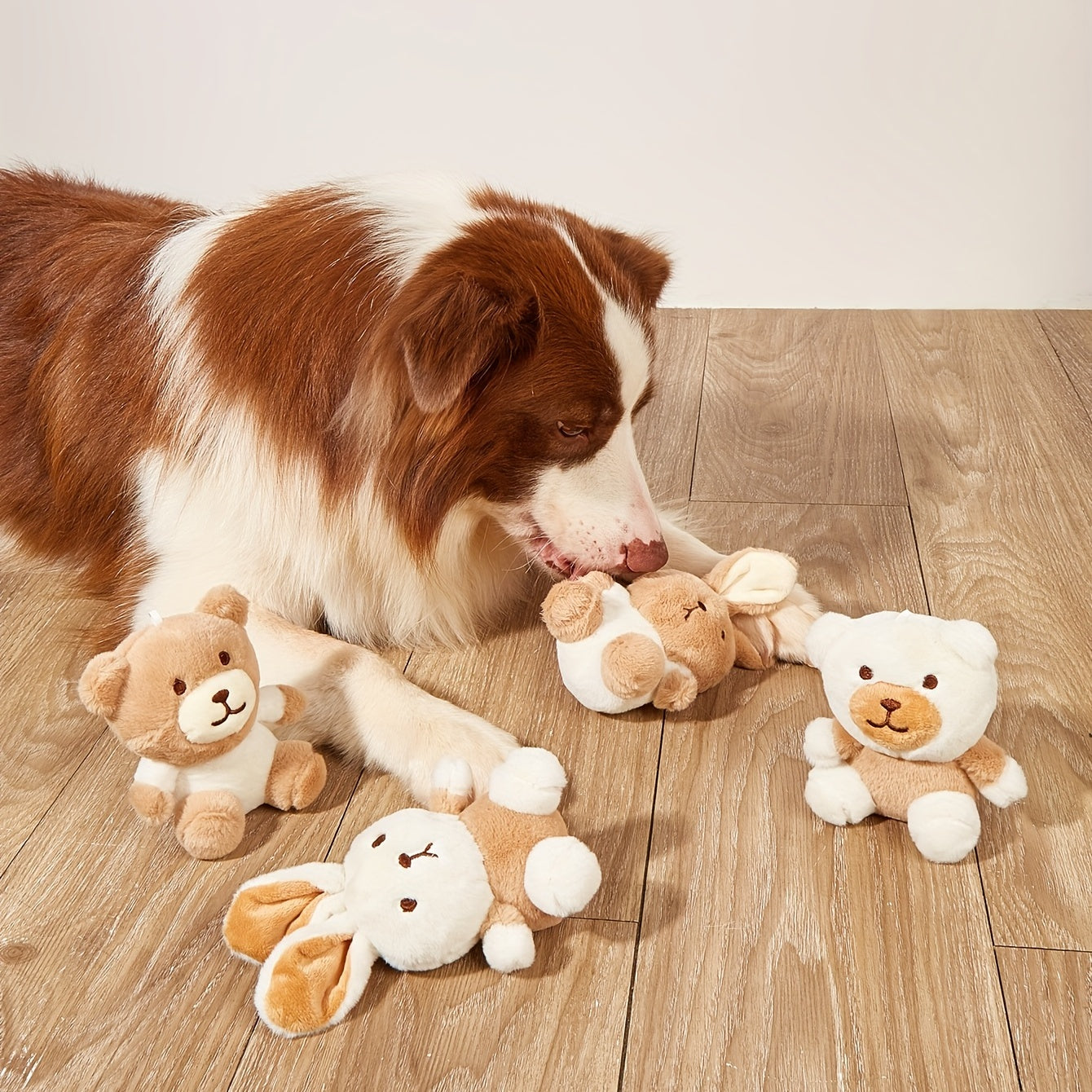 Knuffel Konijn & Beer Speelgoed - Interactief en Duurzaam Kauwspeelgoed voor Honden, Perfect voor Spel & Kauwen