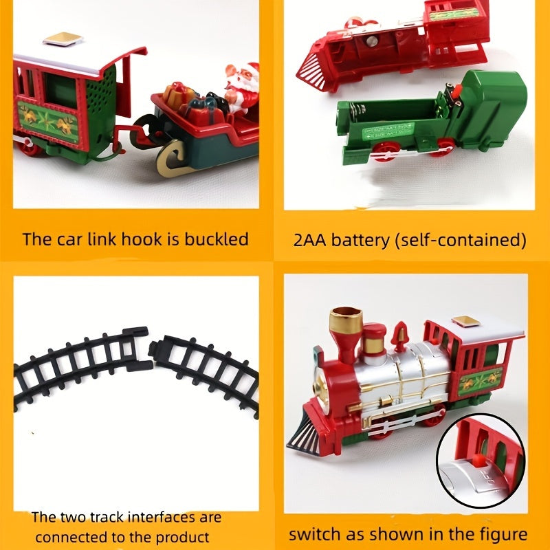 Deluxe Elektrische Kersttrein Speelgoed Set - Leuk & Educatief Model met Rails | Perfect Kerst- & Feestdagen Cadeau