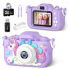 Kinderen Unicorn Selfie Camera | High-Definition Oplaadbare Digitale Camera met 32G SD Kaart | Perfect Cadeau voor Verjaardagen & Kerstmis