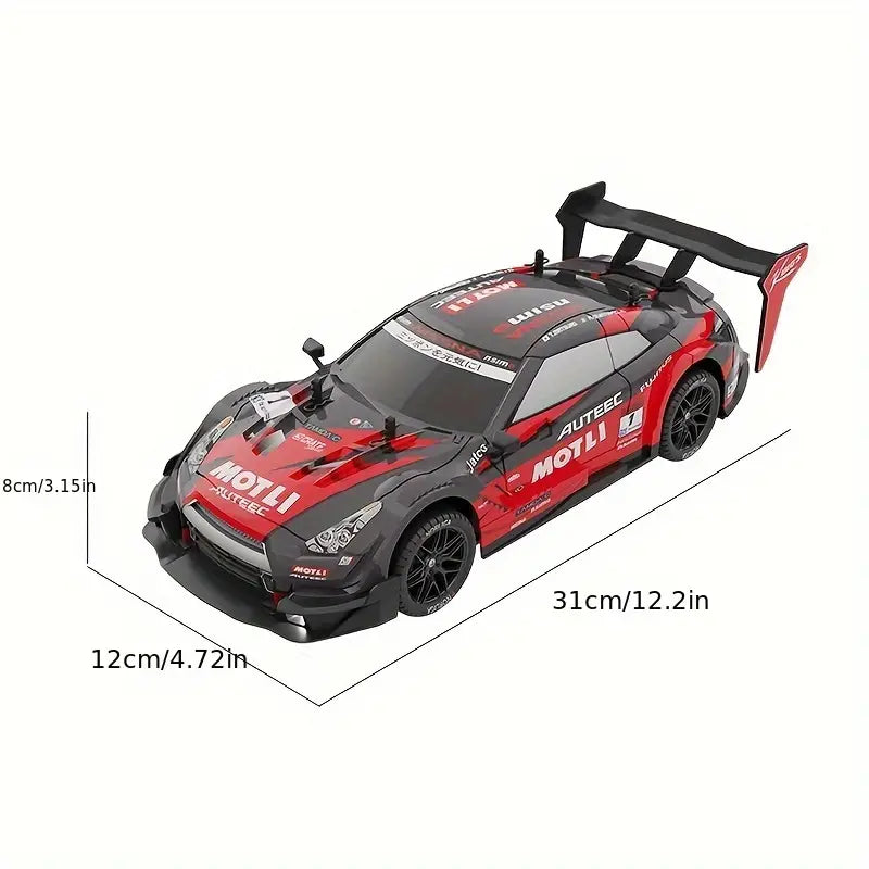 RC Snelle Drift Auto Rood 4 Wiel Aandrijving l Afstandbestuurbaar met Afstandbediening