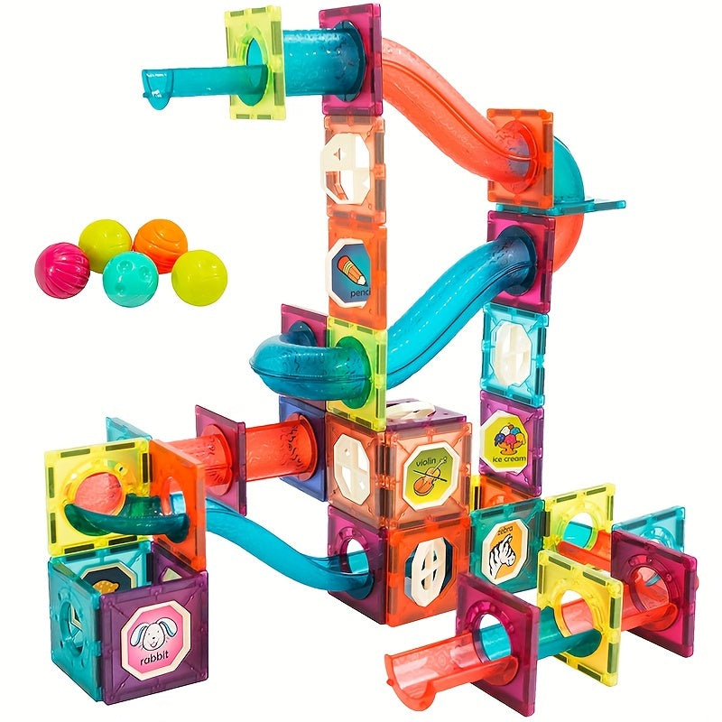 42-delige Magnetische Tegels STEM Speelgoed - Magnetische Bouwblokken | Perfect Kerst-, Vakantie- & Cadeau voor Kinderen