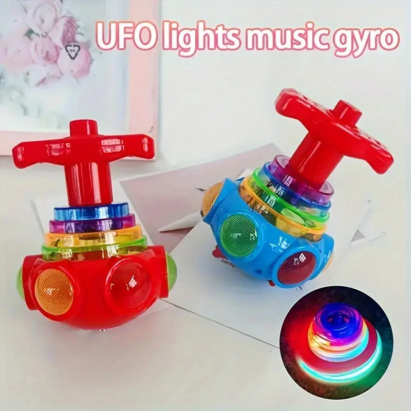 Kleurrijke Roterende Gyroscoop | LED Spinner met Muziek voor kinderen