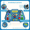 17 LED's Prikbord & Busyboard met Lamp Schakelaars l Montessori Speelgoed 1+ Jaar