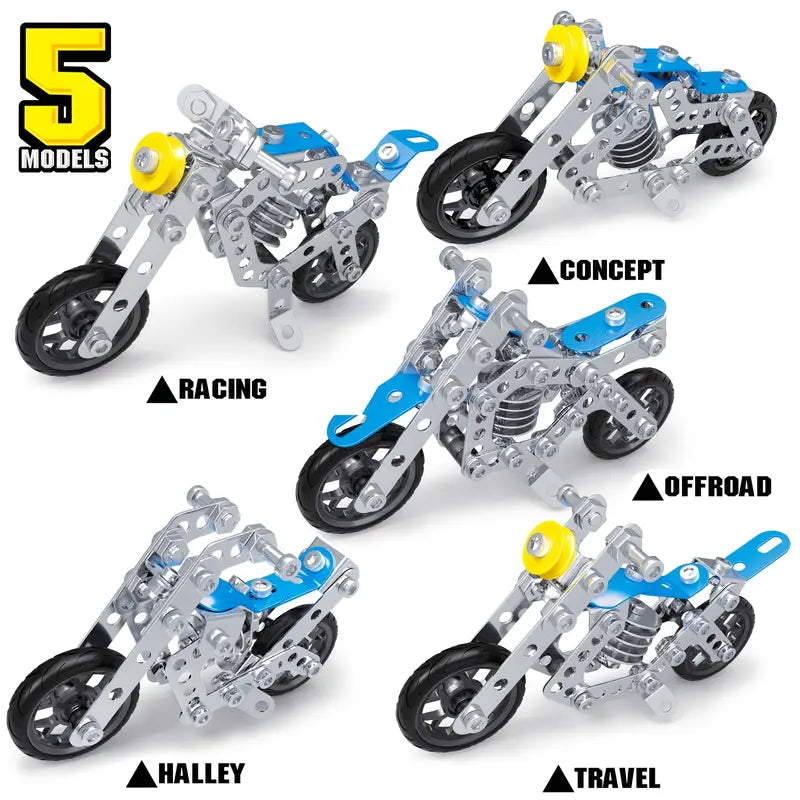 STEM Building Blocks l Motor Set 139 Stuks Bouwen Speelgoed Voor Kinderen 4, 5, 6, 7, 8 Jaar